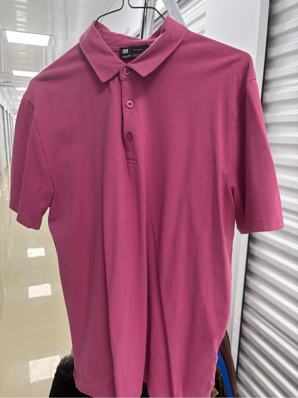 Simons stretch Men's Magenta Polo Shirt